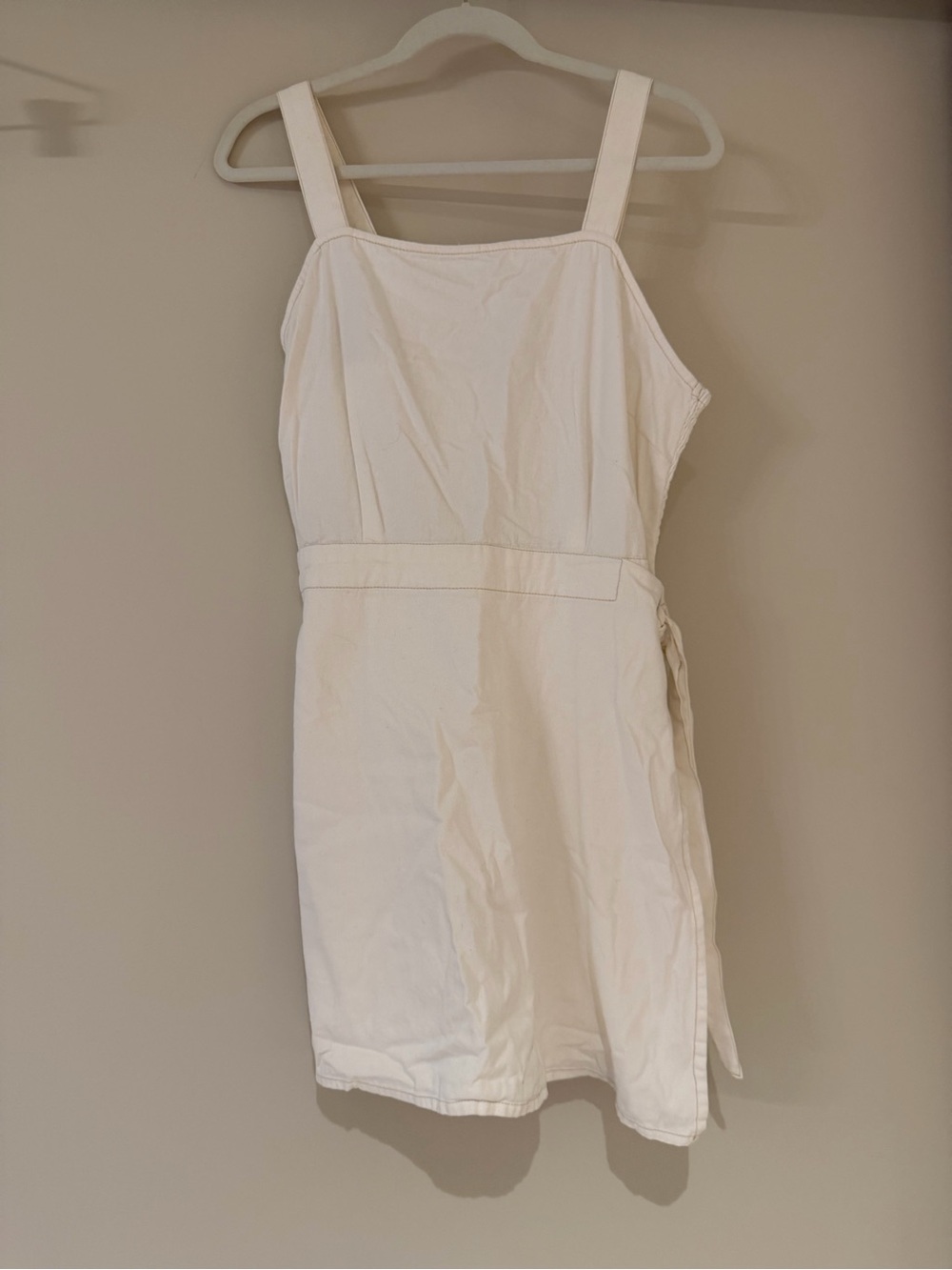 Sincerely Jules White Square-Neck Mini Dress